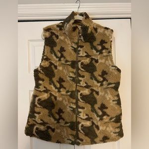 Camo Fleece Vest